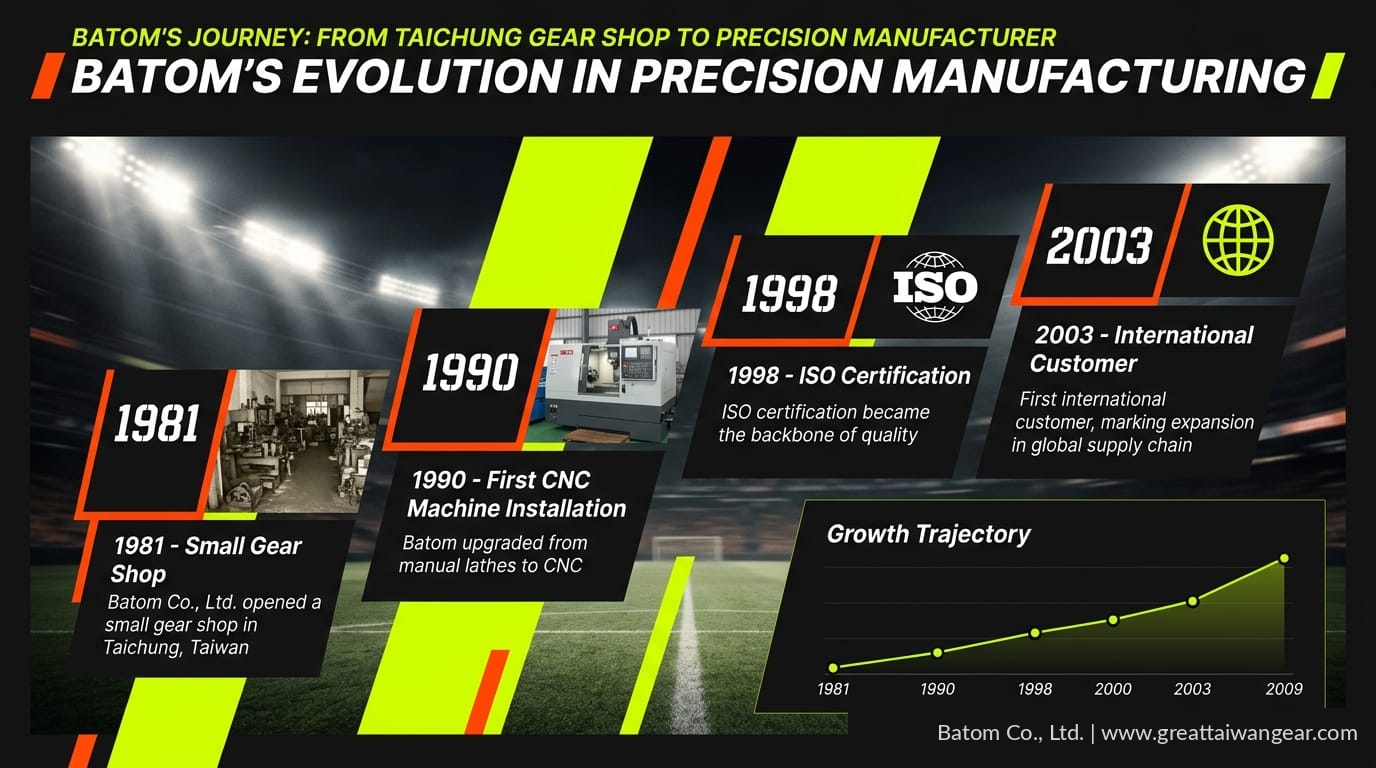Batom milestones from 1981 to 2025