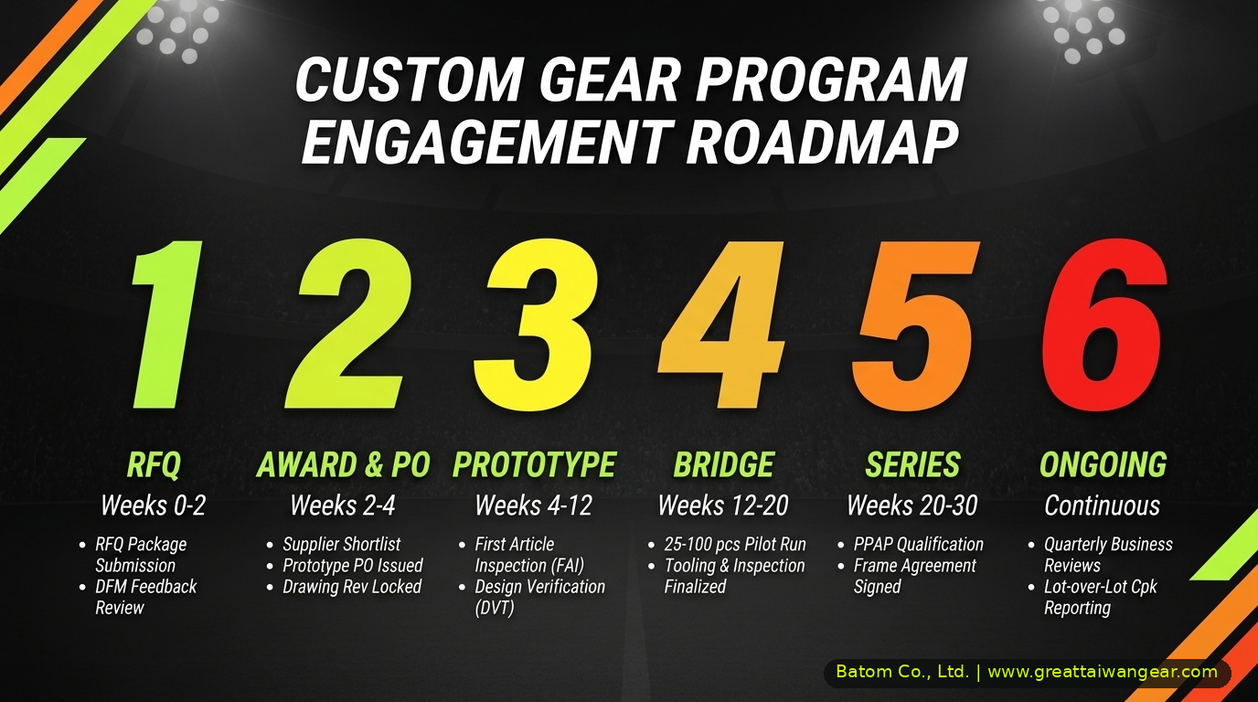 Custom Gear Program Engagement Roadmap — RFQ to series production