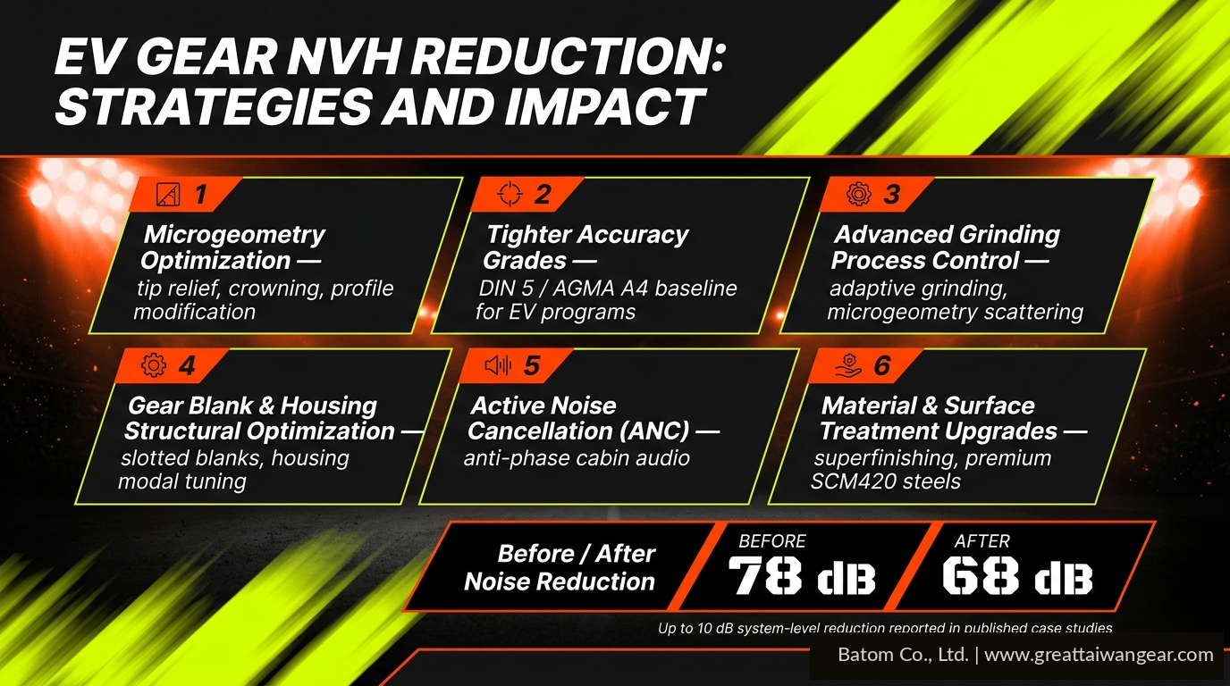 Six NVH reduction strategies