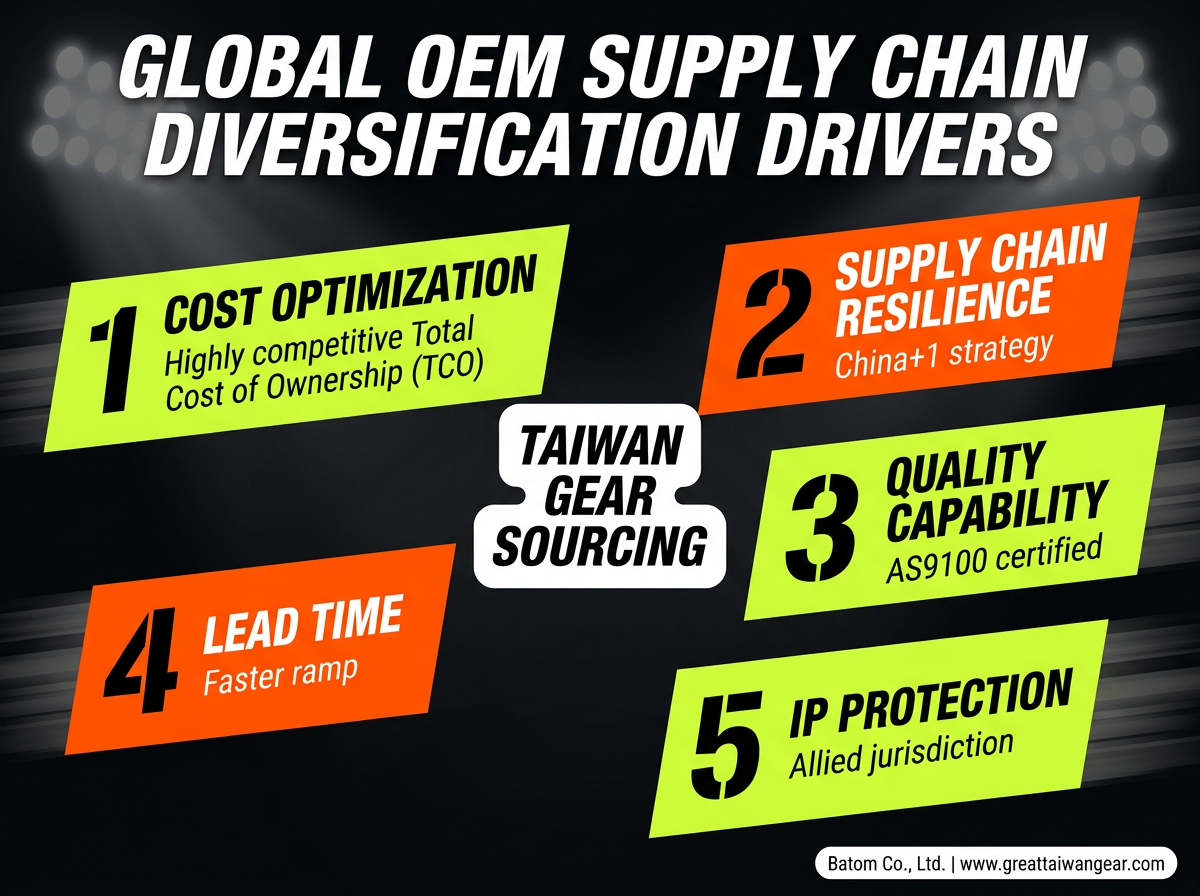 Why OEMs choose Taiwan: five key sourcing drivers